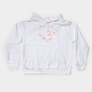 Strawberry Candy Cats Kids Hoodie